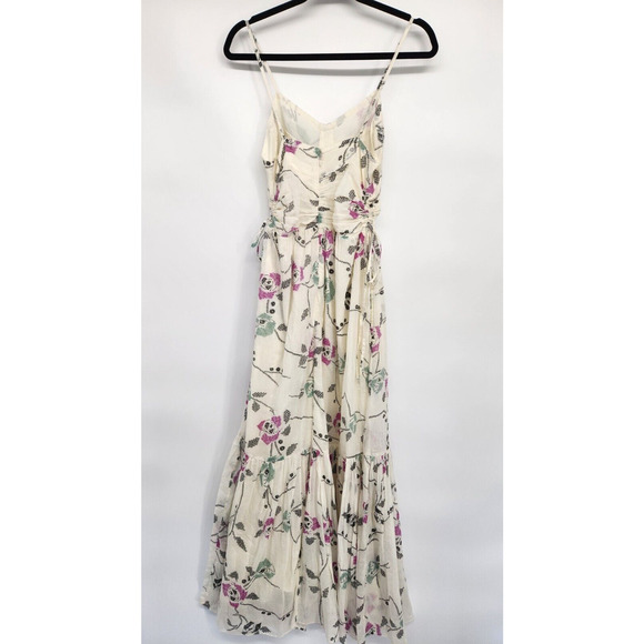 NWT Isabel Marant Etoile Giana Floral Maxi Dress Size 38 US 6 Ecru #1E502 - Picture 7 of 15